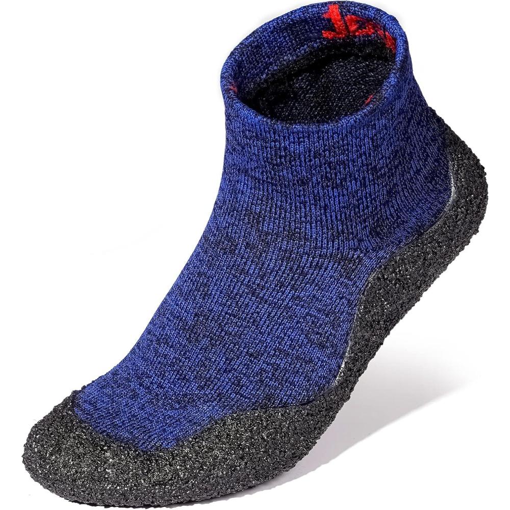 imageJoomra Womens Mens Minimalist Barefoot Sock Shoes  Zero Drop  ECO Vegan  MultiPurpose ampamp UltraPortable Water FootwearDark Blue