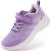 imageJoomra LittleBig Kids Wide Toe Box Tennis Shoes  Running Sneakers for Boys GirlsRubber OutsolePurple