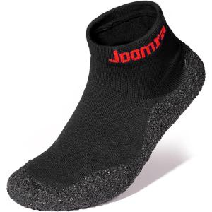 Joomra Womens Mens Minimalist Barefoot Sock Shoes | Zero Drop | ECO Vegan | Multi-Purpose & Ultra-Portable Water Footwear(All Black)