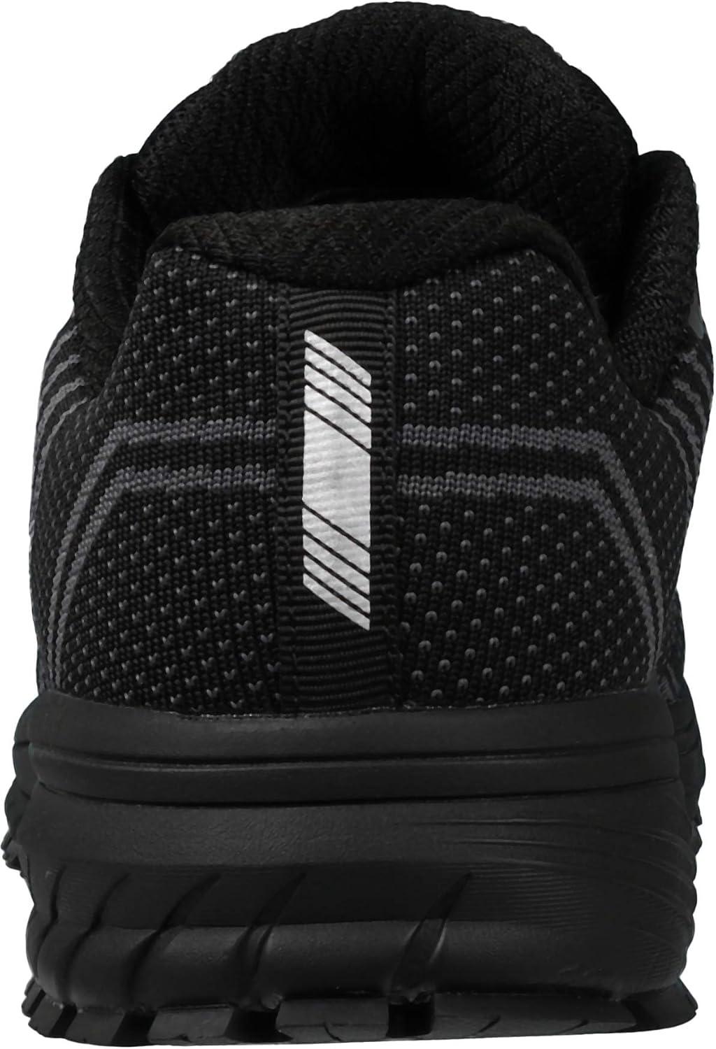 imageJoomra Whitin Mens Supportive Running Shoes Cushioned Athletic SneakersAll Black