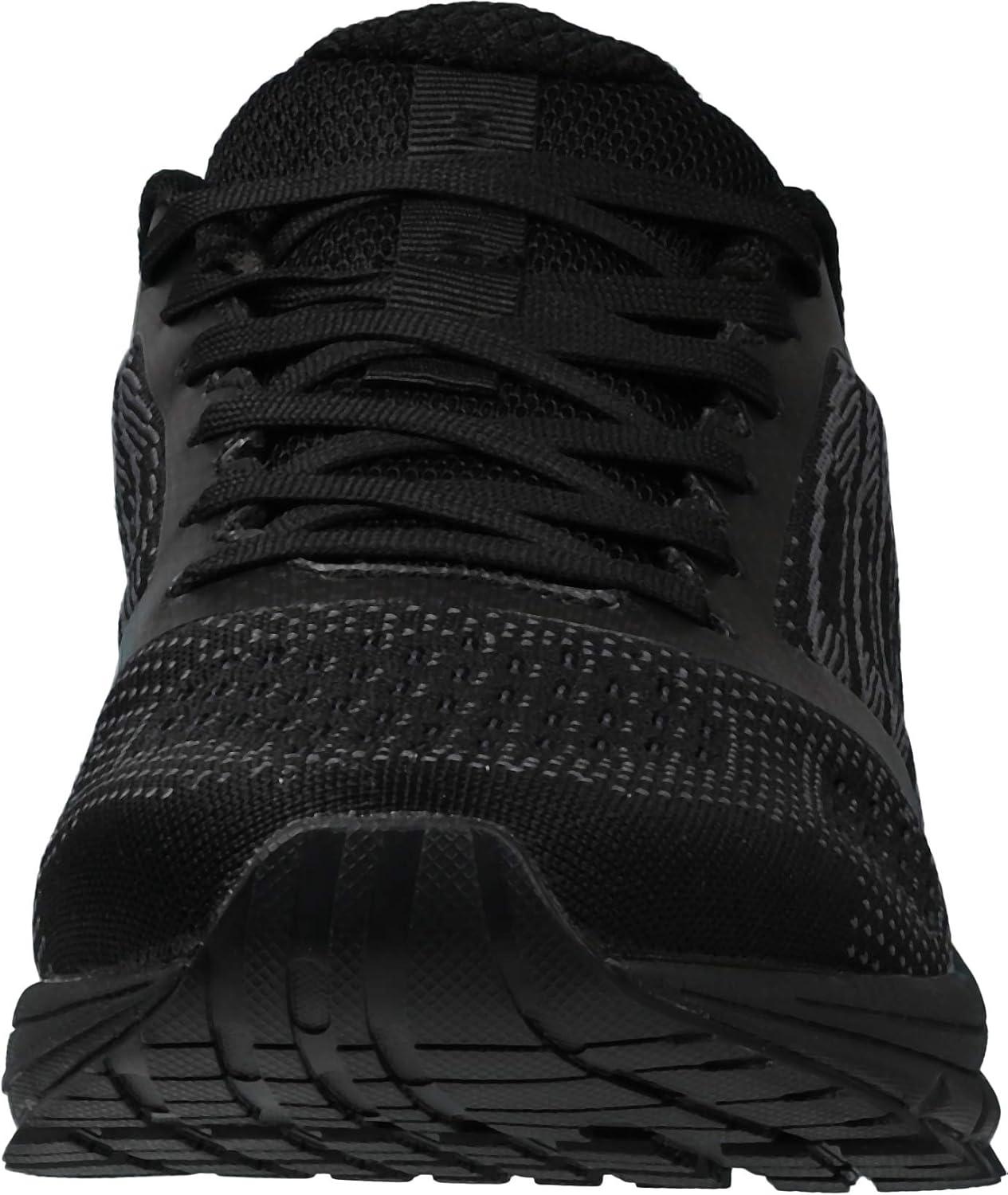 imageJoomra Whitin Mens Supportive Running Shoes Cushioned Athletic SneakersAll Black