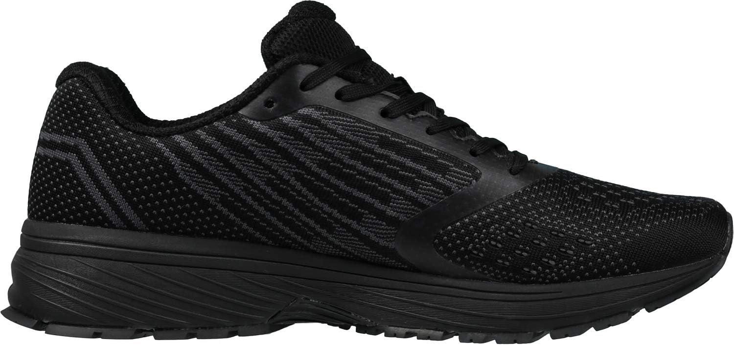 imageJoomra Whitin Mens Supportive Running Shoes Cushioned Athletic SneakersAll Black