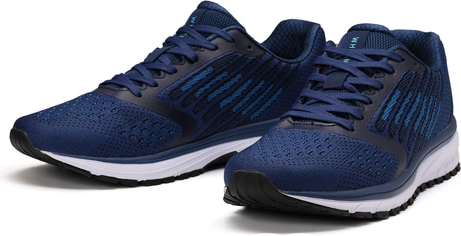 imageJoomra Whitin Mens Supportive Running Shoes Cushioned Athletic SneakersBlue