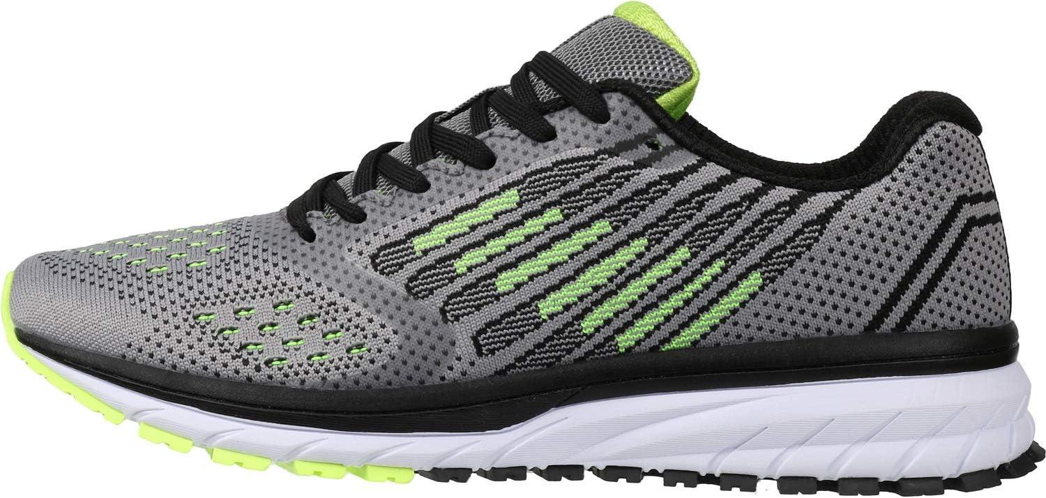 imageJoomra Whitin Mens Supportive Running Shoes Cushioned Athletic SneakersGrey Green