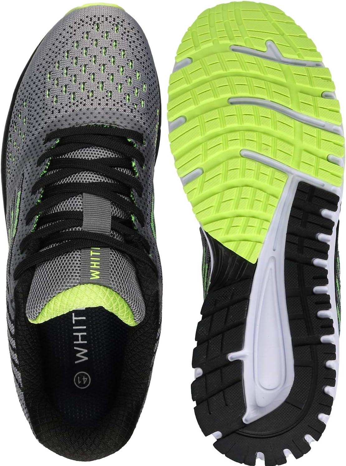 imageJoomra Whitin Mens Supportive Running Shoes Cushioned Athletic SneakersGrey Green