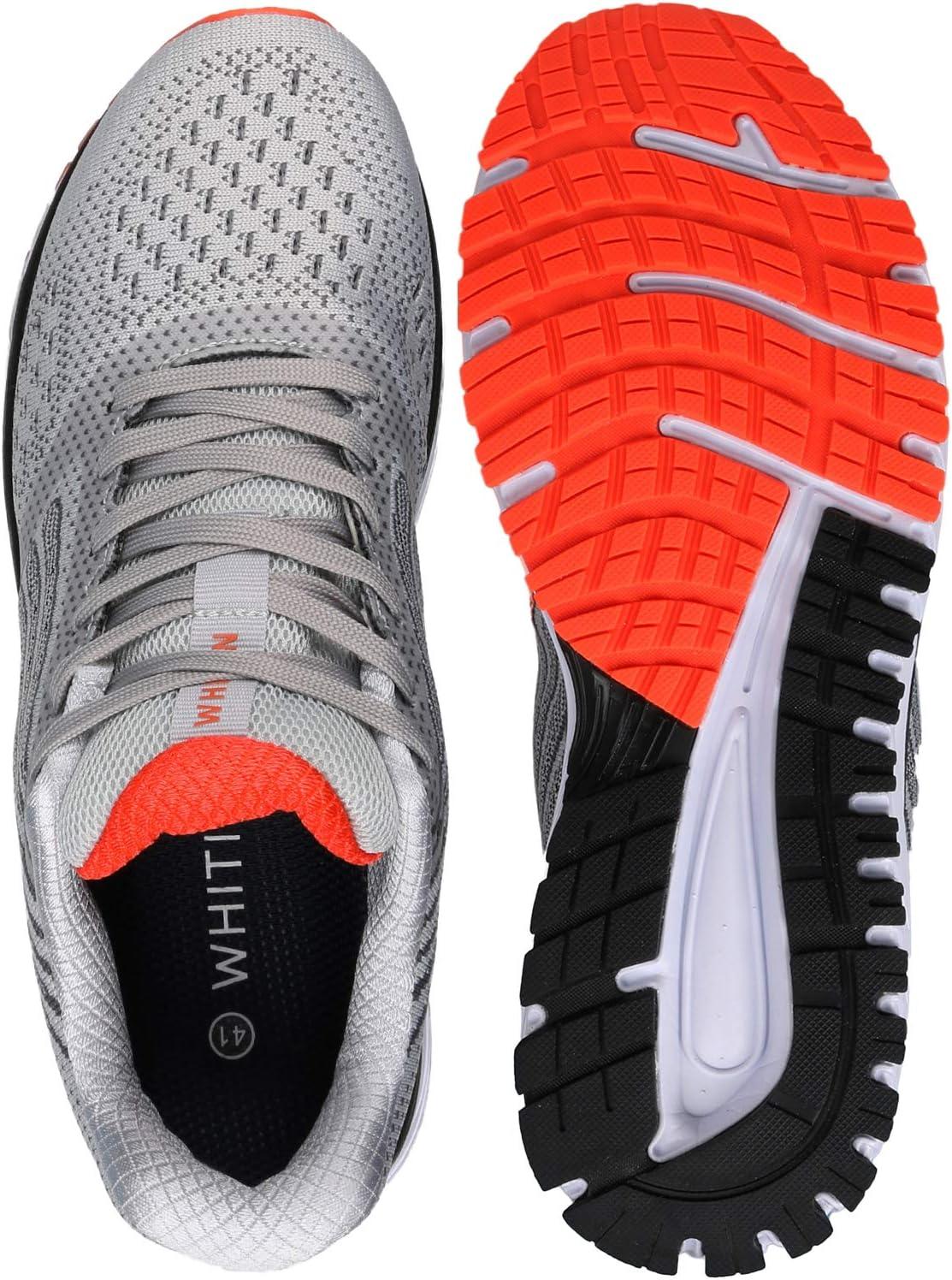 imageJoomra Whitin Mens Supportive Running Shoes Cushioned Athletic SneakersLight Grey