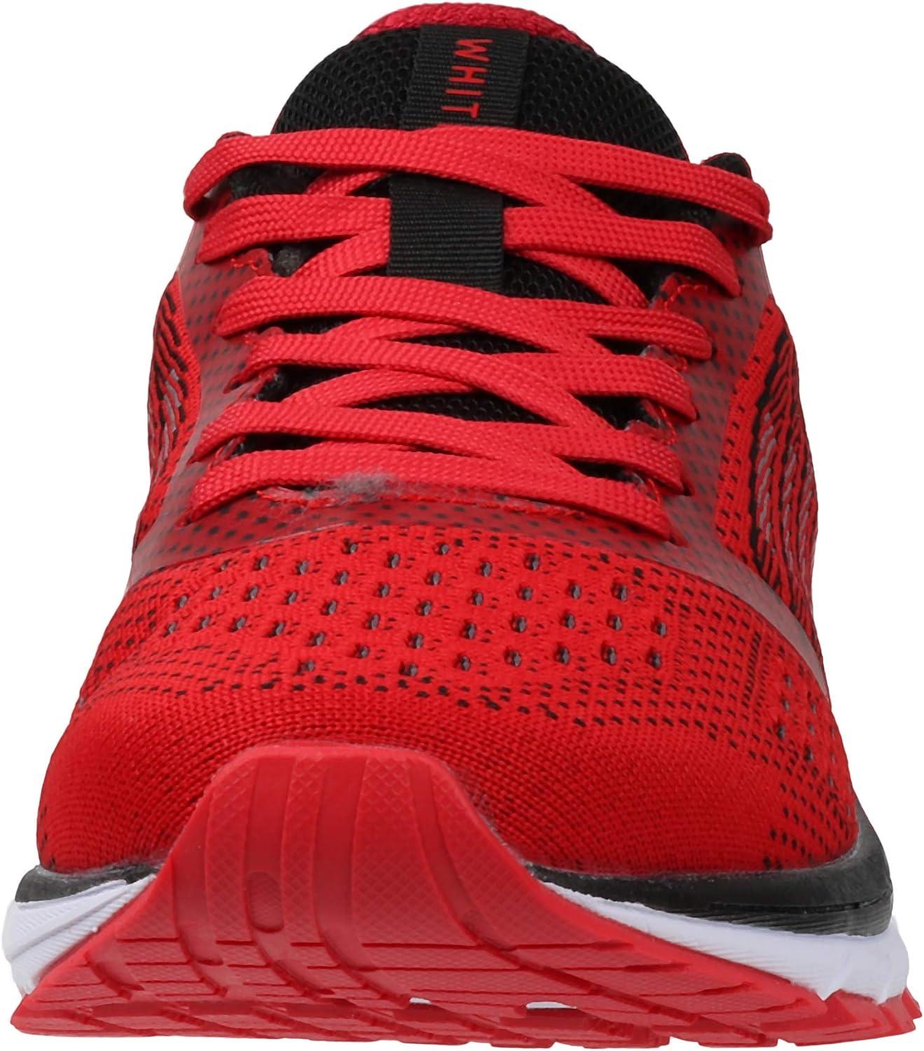 imageJoomra Whitin Mens Supportive Running Shoes Cushioned Athletic SneakersRed