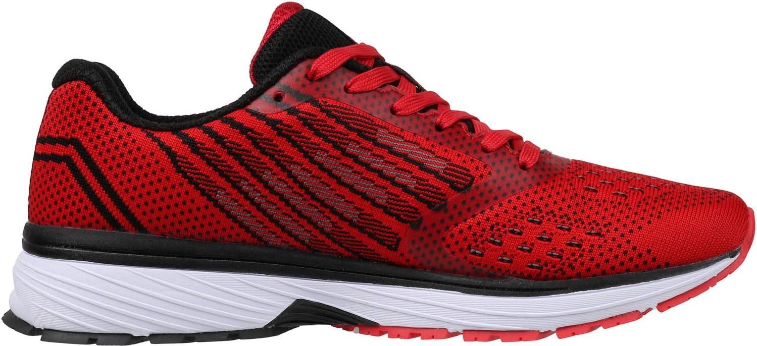 imageJoomra Whitin Mens Supportive Running Shoes Cushioned Athletic SneakersRed