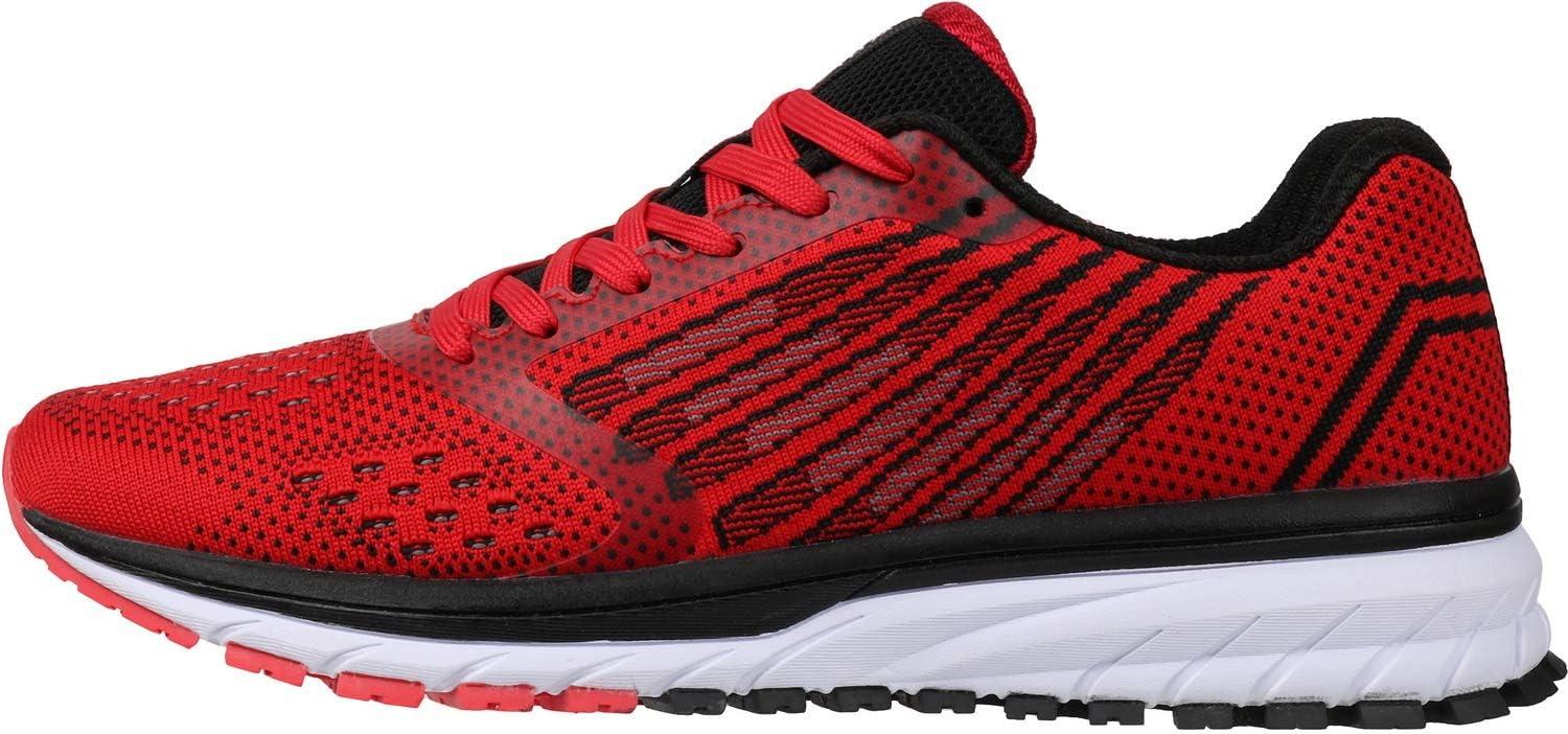 imageJoomra Whitin Mens Supportive Running Shoes Cushioned Athletic SneakersRed