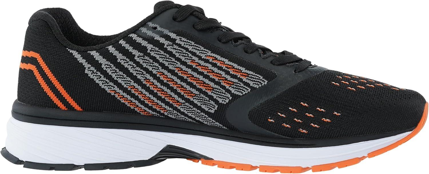 imageJoomra Whitin Mens Supportive Running Shoes Cushioned Athletic SneakersS5 Black Orange