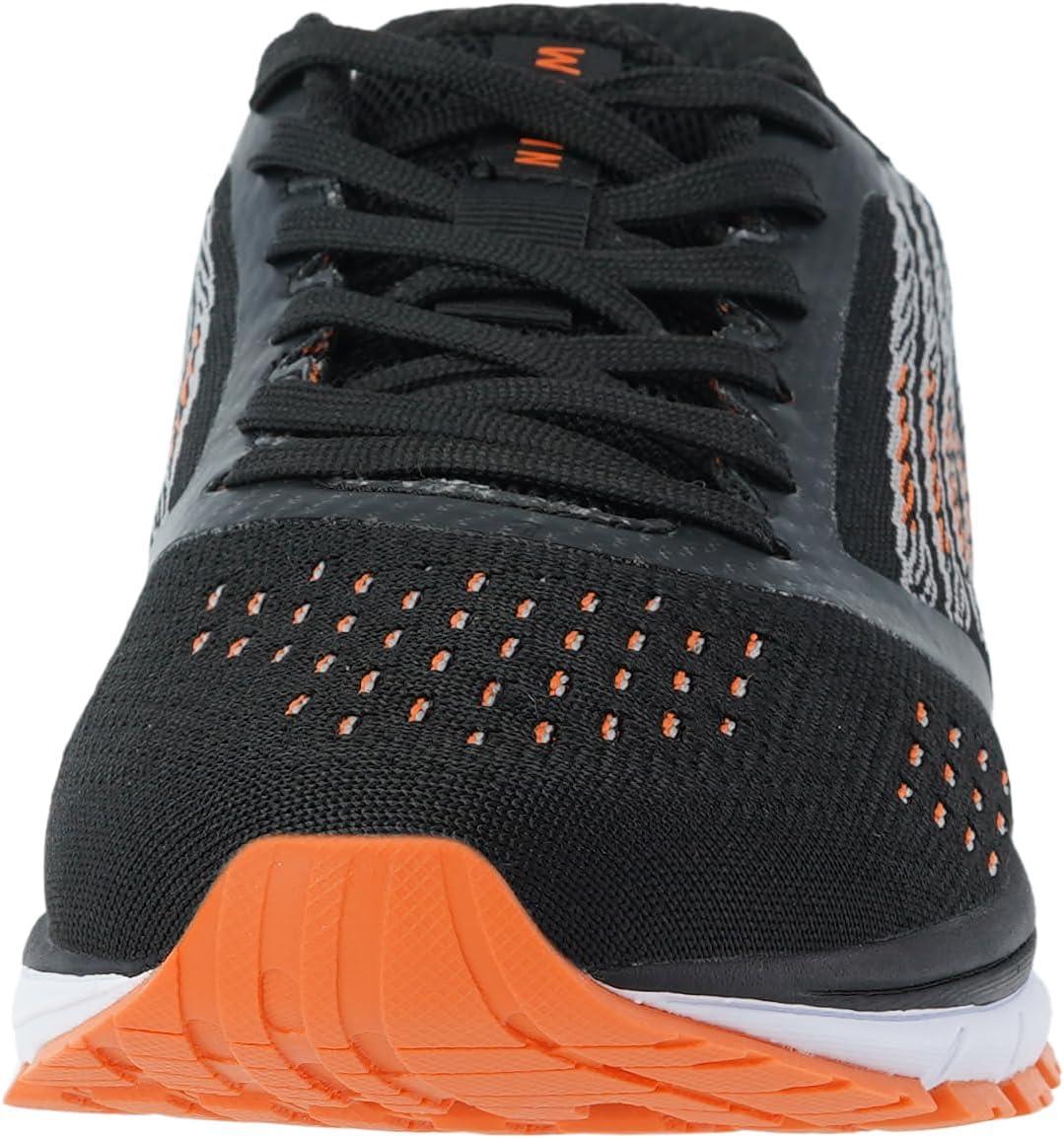 imageJoomra Whitin Mens Supportive Running Shoes Cushioned Athletic SneakersS5 Black Orange