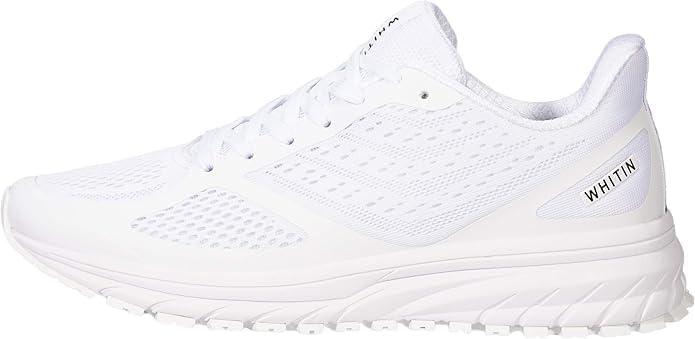 imageJoomra Whitin Mens Supportive Running Shoes Cushioned Athletic SneakersWhite