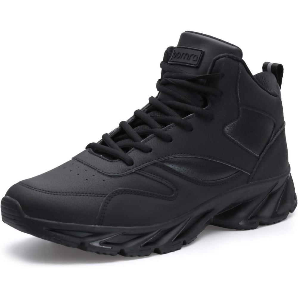 imageJoomra Mens Stylish Sneakers High Top AthleticInspired Shoes2all Black