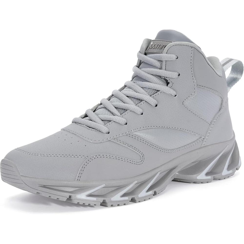 imageJoomra Mens Stylish Sneakers High Top AthleticInspired ShoesGrey