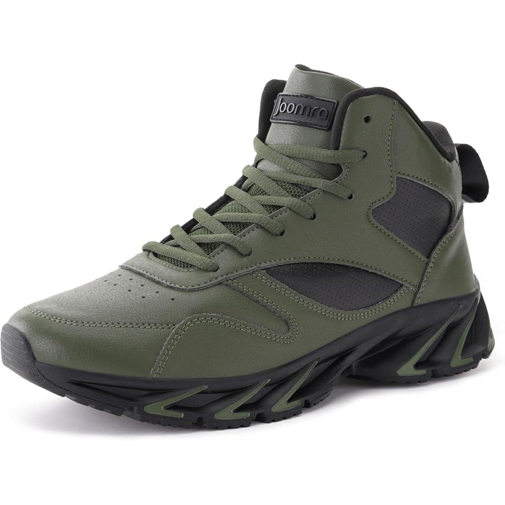 imageJoomra Mens Stylish Sneakers High Top AthleticInspired ShoesX3 Army Green