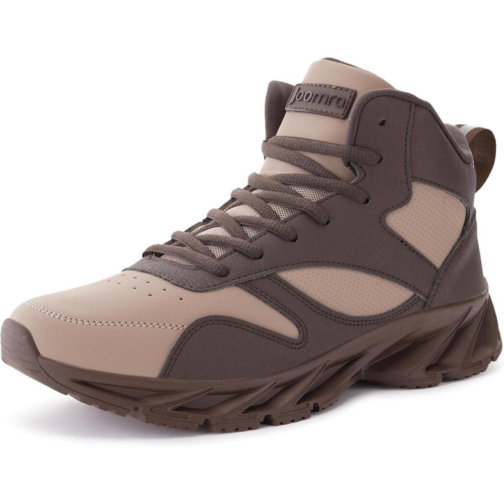 imageJoomra Mens Stylish Sneakers High Top AthleticInspired ShoesX3 Khaki