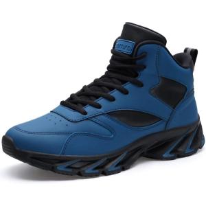 Joomra Men’s Stylish Sneakers High Top Athletic-Inspired Shoes(2_blue)