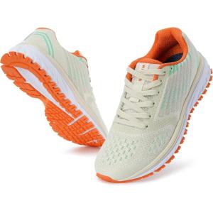 Joomra Whitin Men’s Supportive Running Shoes Cushioned Athletic Sneakers(S5 | Beige)