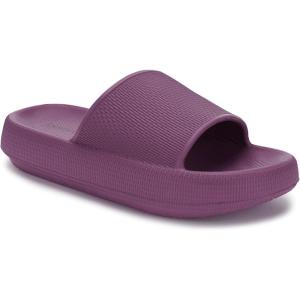Joomra Pillow Slippers for Women and Men Non Slip Quick Drying Shower Slides Bathroom Sandals | Ultra Cushion | Thick Sole(Fuchsia)