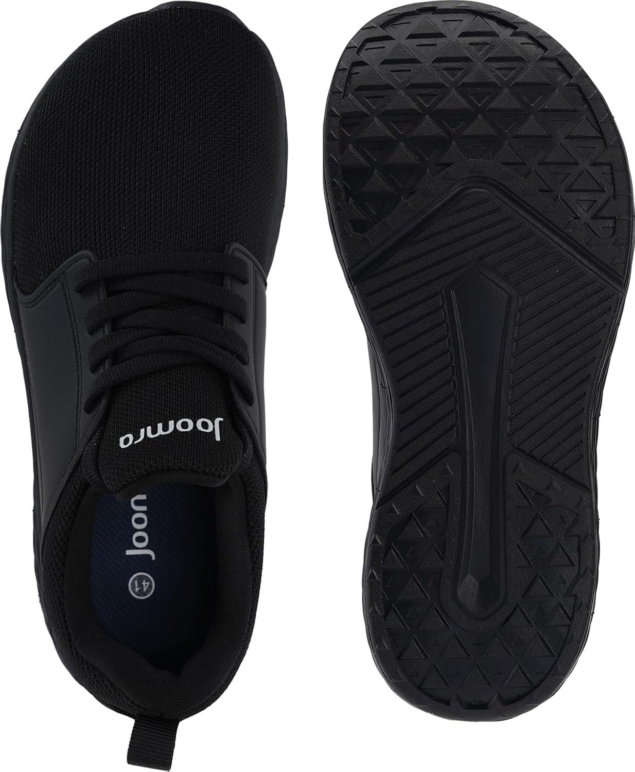 imageJoomra Mens Wide Toe Box Running Shoes for Male Size 95 Whitin Zero Drop Gym Walking Soft Fashion Tennis Sneakers Black 43