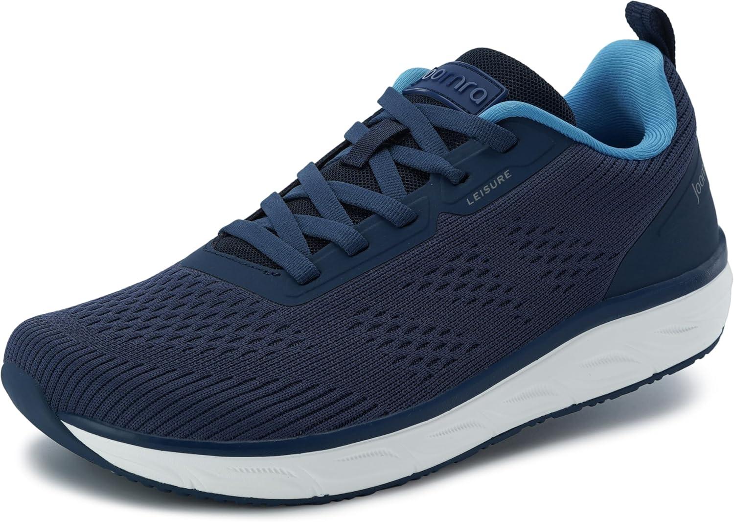 imageJoomra Womens Walking Tennis Shoes Athletic Running Sneakers Spacious Toe Box ampamp Rubber OutsoleL100 Dark Blue