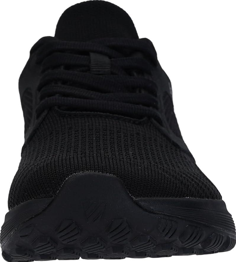 imageJoomra Womens Wide Toe Box Shoes for Size 8w Fashion Gym Running Workout Walking Outdoor Cushioning Knit Tennis Sneakers Black 39