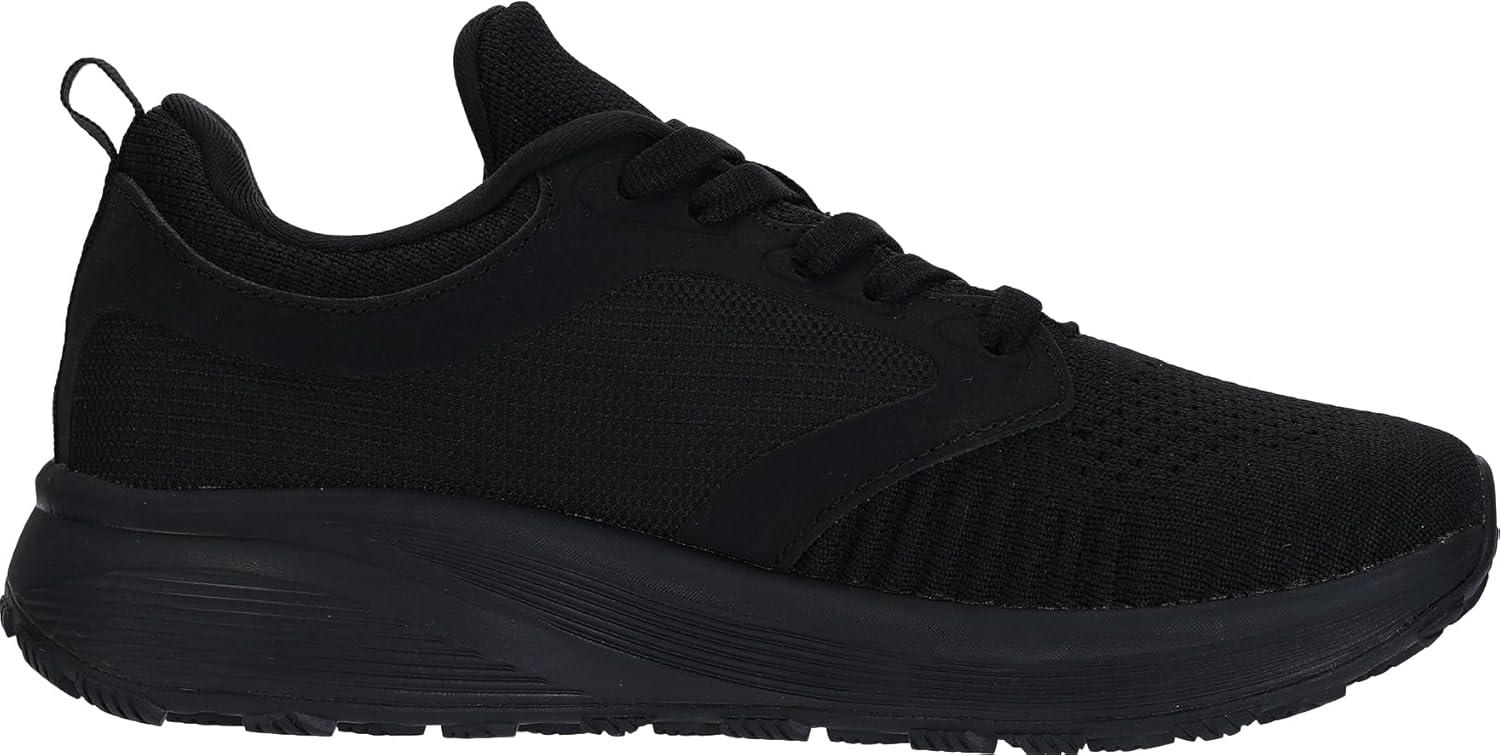 imageJoomra Womens Wide Toe Box Shoes for Size 8w Fashion Gym Running Workout Walking Outdoor Cushioning Knit Tennis Sneakers Black 39
