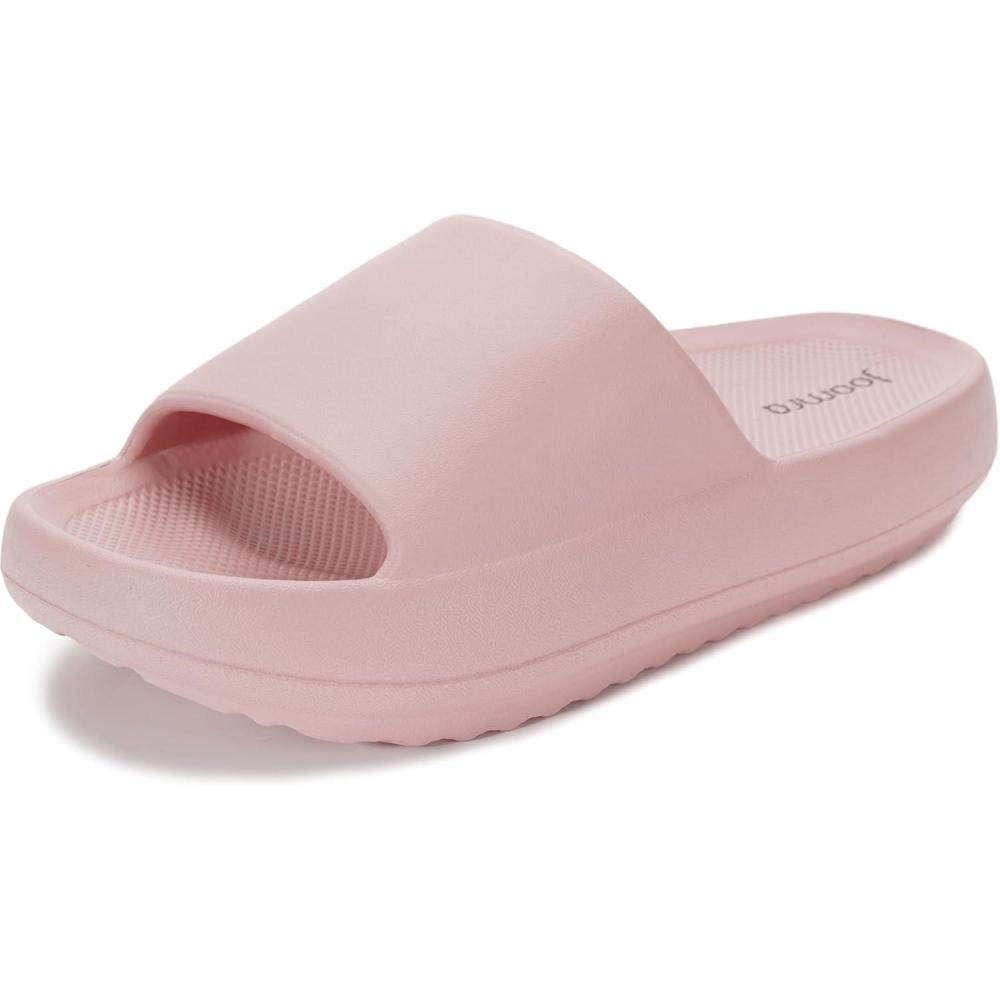 imageJoomra Arch Support Slides for Women and Men Recovery Thick Sole Sandals Plantar Fasciitis Slippers Pain ReliefPink With Arch Support