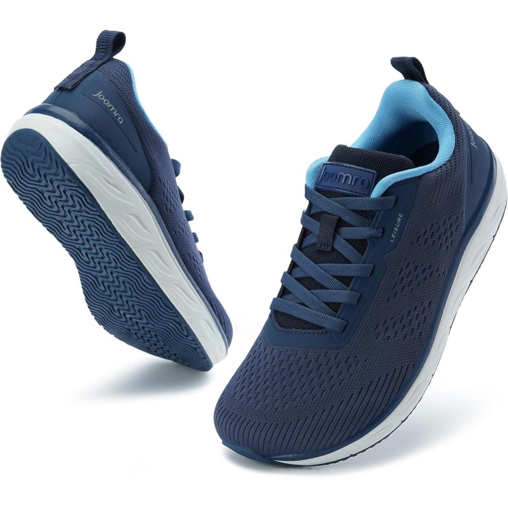 imageJoomra Womens Walking Tennis Shoes  Athletic Running Sneakers  Spacious Toe Box ampamp Rubber OutsoleL100  Dark Blue