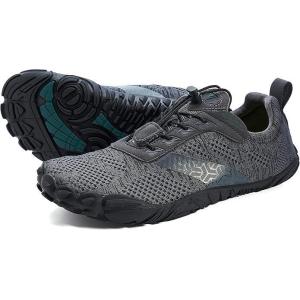 Joomra Women’s Trail Running Barefoot Shoes | Wide Toe Box Minimalist Sneakers | Zero Drop(W20 | Dark Grey)