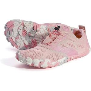 Joomra Women’s Trail Running Barefoot Shoes | Wide Toe Box Minimalist Sneakers | Zero Drop(W20 | Pink)