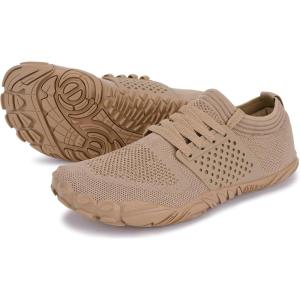 Joomra Women’s Trail Running Barefoot Shoes | Wide Toe Box Minimalist Sneakers | Zero Drop(W21v2 | Khaki)