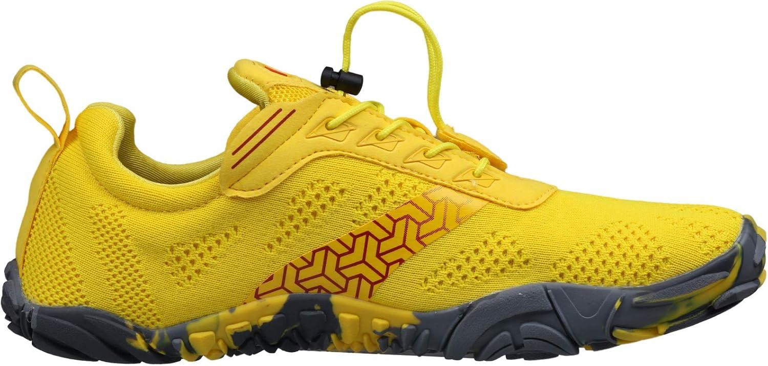 imageJoomra Womens Barefoot Road Running Shoes Size 85 Minimalist Wide Camping Zero Drop Fitness Jogging Athletic Hiking Trekking Toes Workout Trail Sneakers Yellow 39