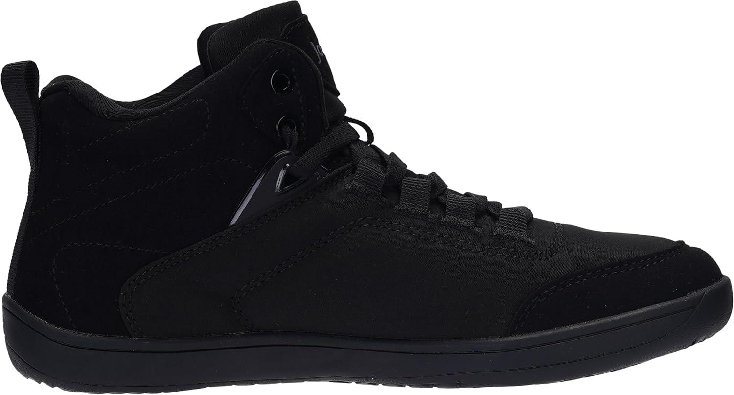 imageJoomra Womens Barefoot High Top Shoes Size 9W Fashion Wide Toe Box Whitin Mid Ankle Walking Minimalist Zero Drop Casual Gym Tennis Sneakers Black 40