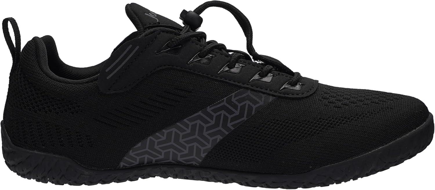 image:imageJoomra Womens Wide Toe Box Barefoot Trail Running Shoes Zero Drop Minimalist Sneakers Durable Grippy Rubber OutsoleW705 All Black