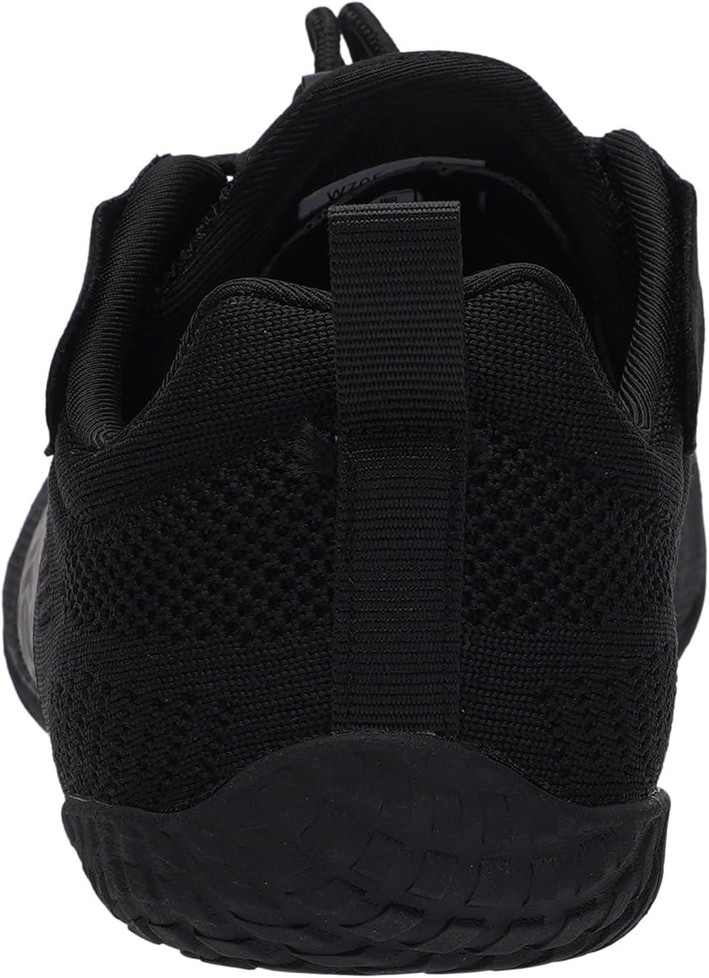 image:imageJoomra Womens Wide Toe Box Barefoot Trail Running Shoes Zero Drop Minimalist Sneakers Durable Grippy Rubber OutsoleW705 All Black