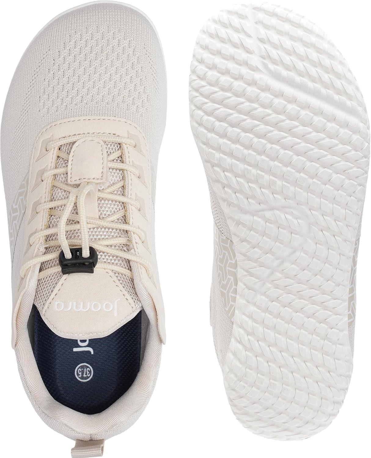 image:imageJoomra Womens Wide Toe Box Barefoot Trail Running Shoes Zero Drop Minimalist Sneakers Durable Grippy Rubber OutsoleW705 Beige
