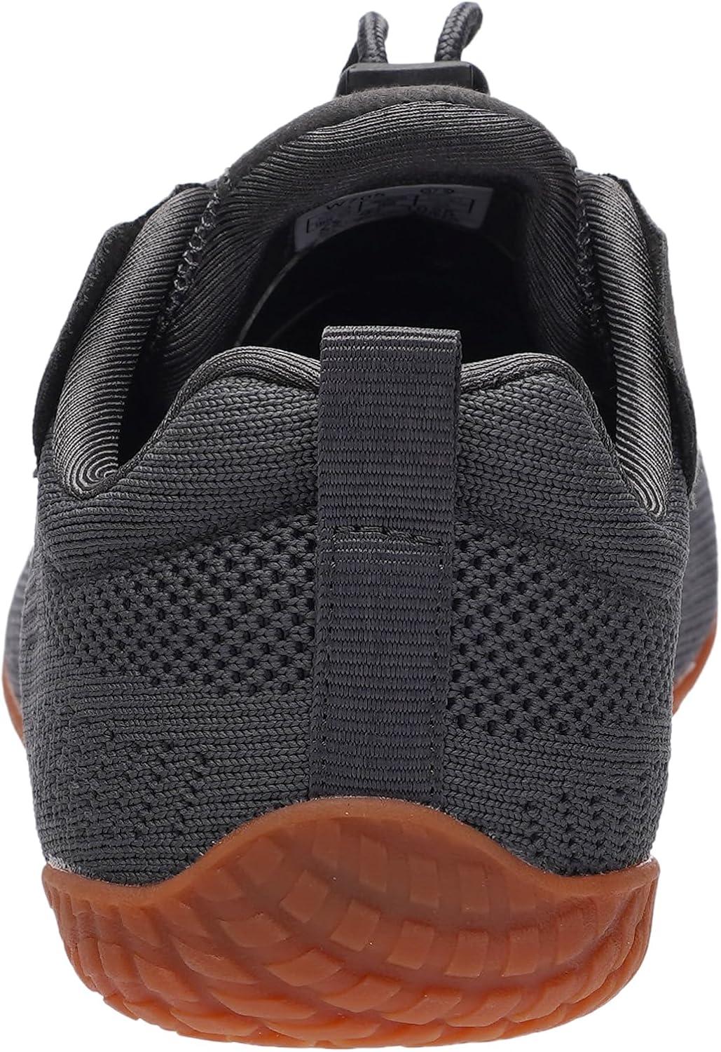image:imageJoomra Womens Wide Toe Box Barefoot Trail Running Shoes Zero Drop Minimalist Sneakers Durable Grippy Rubber OutsoleW705 Dark Grey