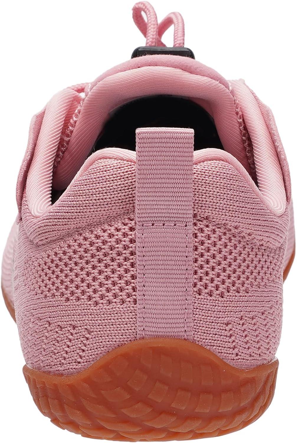 image:imageJoomra Womens Wide Toe Box Barefoot Trail Running Shoes Zero Drop Minimalist Sneakers Durable Grippy Rubber OutsoleW705 Pink