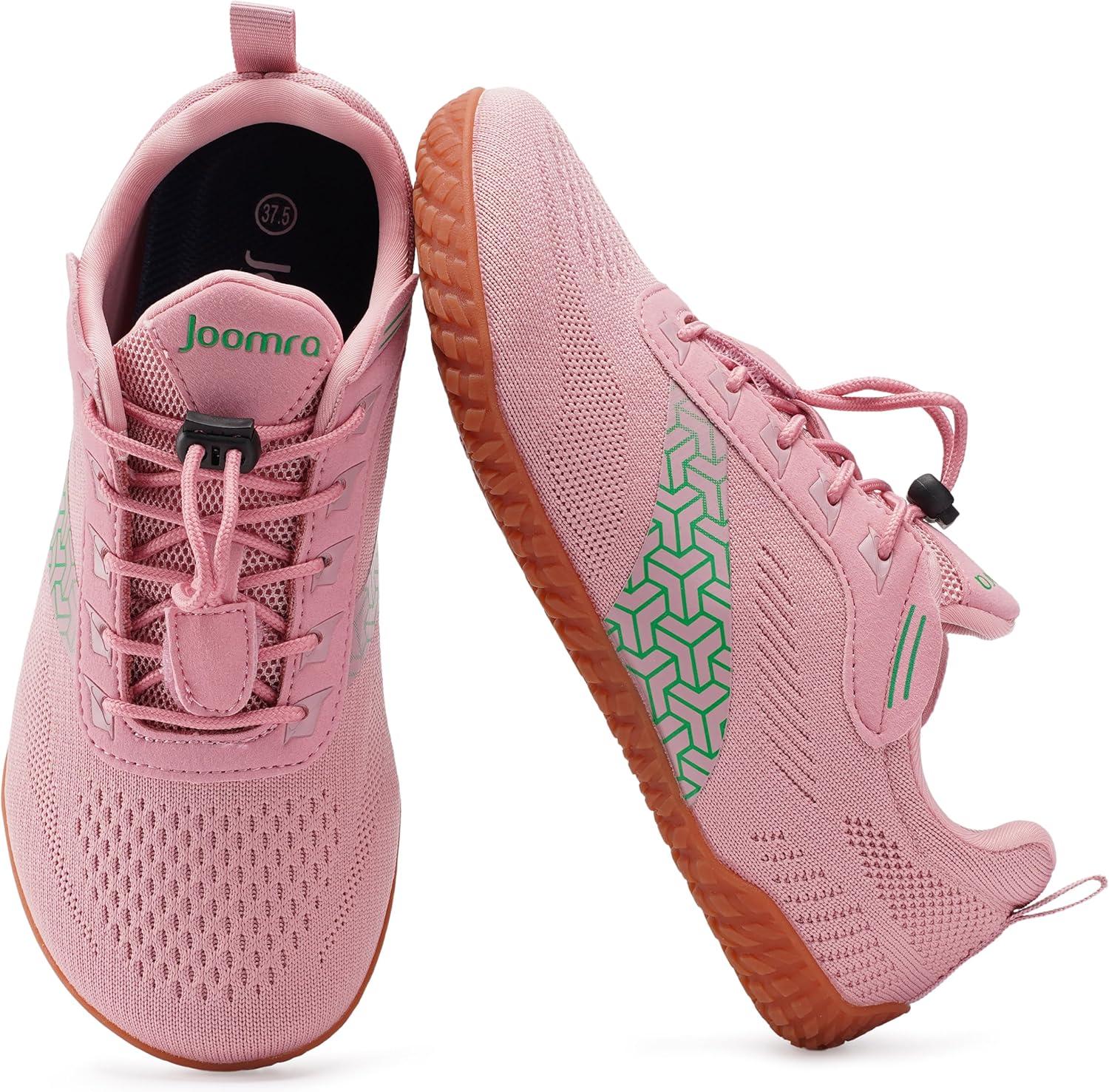 image:imageJoomra Womens Wide Toe Box Barefoot Trail Running Shoes Zero Drop Minimalist Sneakers Durable Grippy Rubber OutsoleW705 Pink