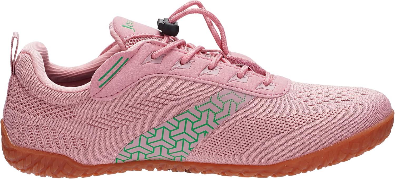 image:imageJoomra Womens Wide Toe Box Barefoot Trail Running Shoes Zero Drop Minimalist Sneakers Durable Grippy Rubber OutsoleW705 Pink