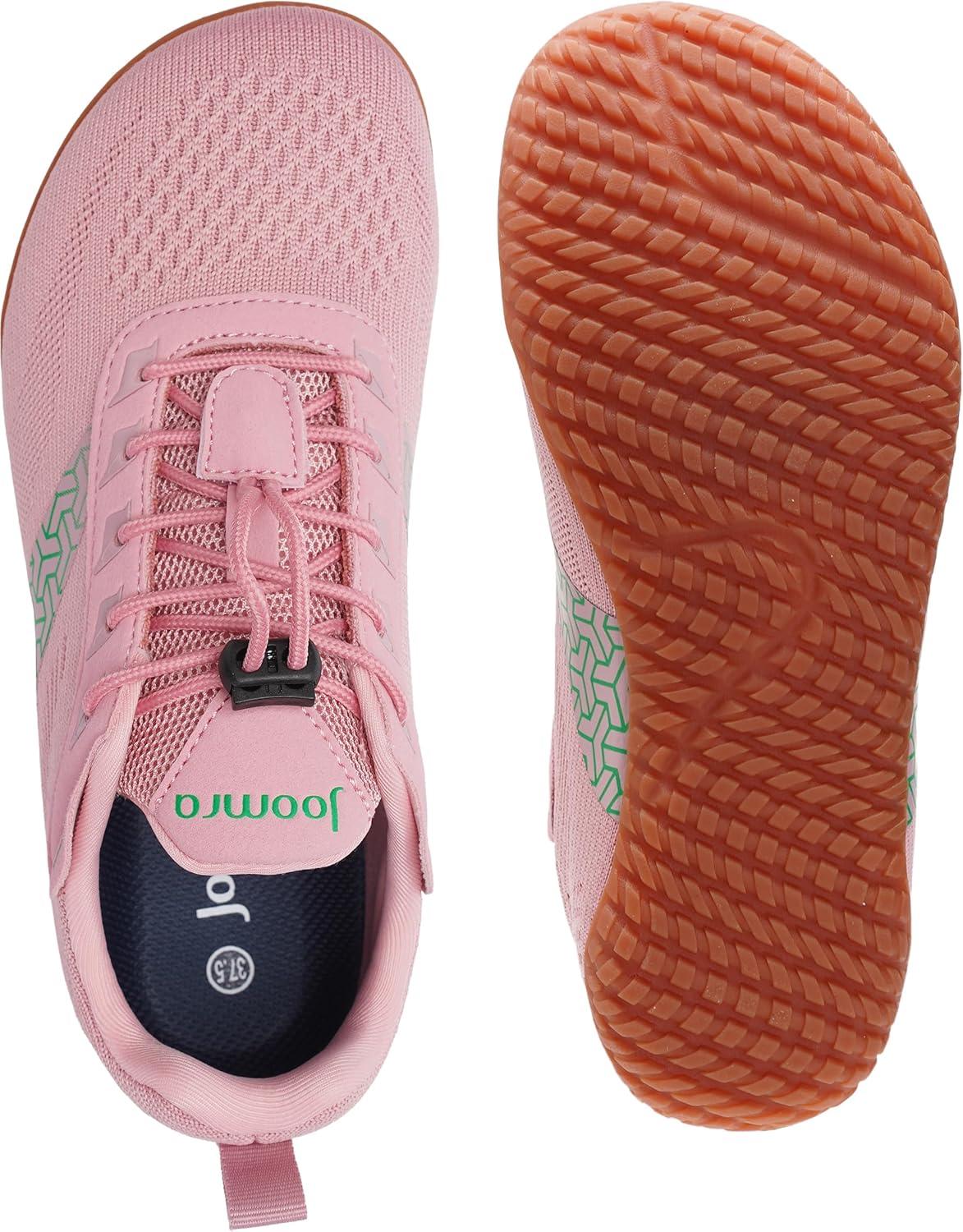 image:imageJoomra Womens Wide Toe Box Barefoot Trail Running Shoes Zero Drop Minimalist Sneakers Durable Grippy Rubber OutsoleW705 Pink