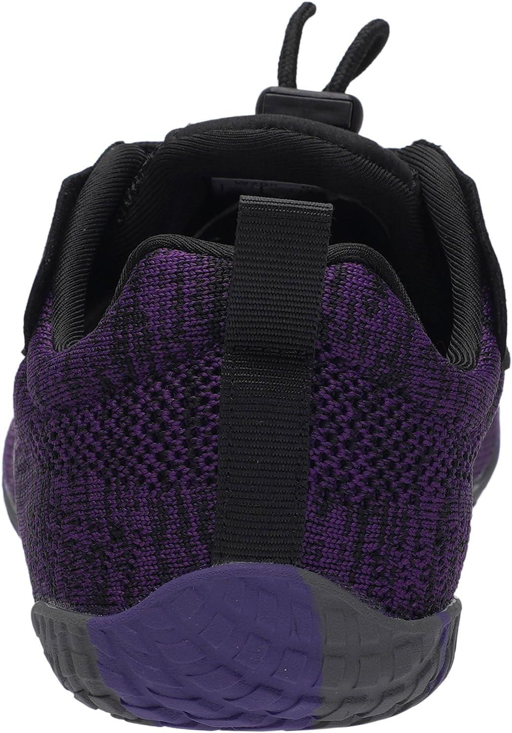 image:imageJoomra Womens Wide Toe Box Barefoot Trail Running Shoes Zero Drop Minimalist Sneakers Durable Grippy Rubber OutsoleW705 Purple