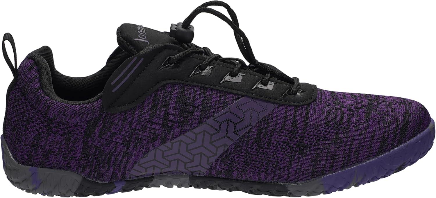 image:imageJoomra Womens Wide Toe Box Barefoot Trail Running Shoes Zero Drop Minimalist Sneakers Durable Grippy Rubber OutsoleW705 Purple