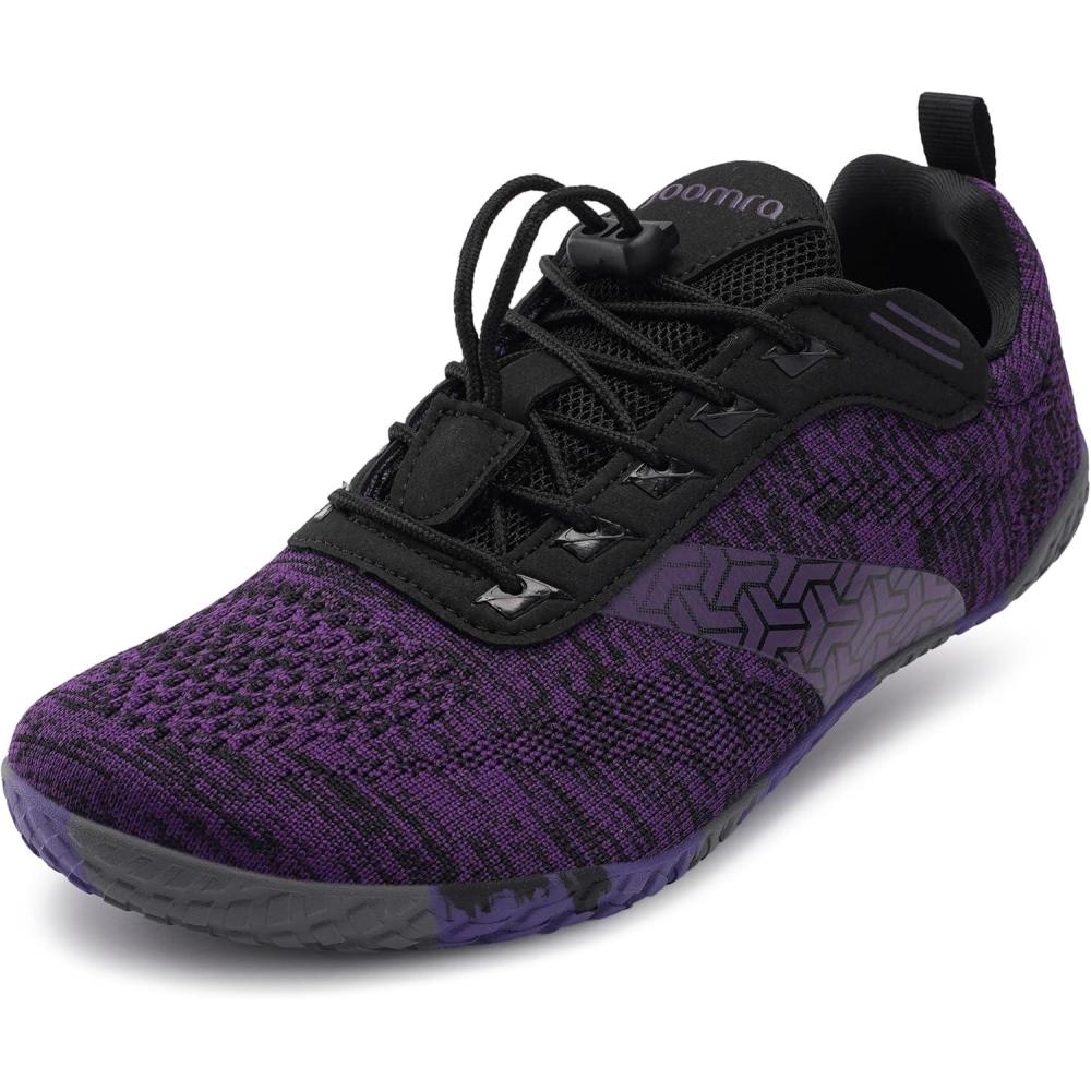 image:imageJoomra Womens Wide Toe Box Barefoot Trail Running Shoes  Zero Drop Minimalist Sneakers  Durable Grippy Rubber OutsoleW705  Purple