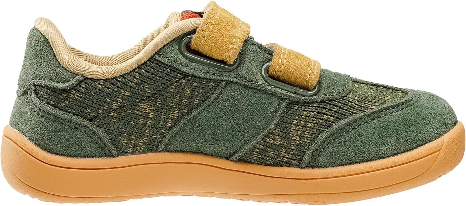 image:imageJoomra ToddlerLittle Kid Wide Barefoot Shoes Splay Naturally Minimalist Sneakers for Boys Girls Durable Adjustable StrapW8k13 Green Yellow