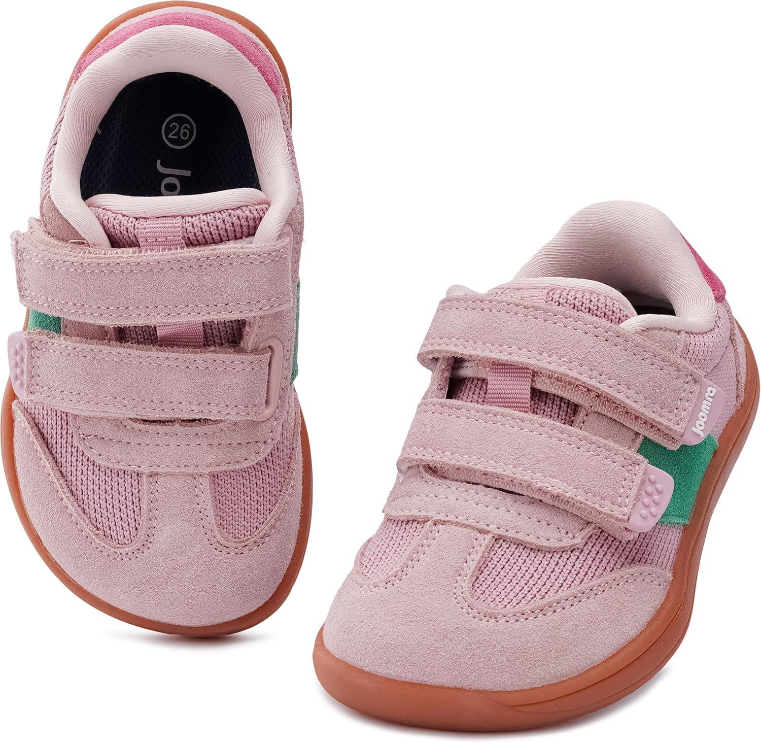 image:imageJoomra ToddlerLittle Kid Wide Barefoot Shoes Splay Naturally Minimalist Sneakers for Boys Girls Durable Adjustable StrapW8k13 Pink