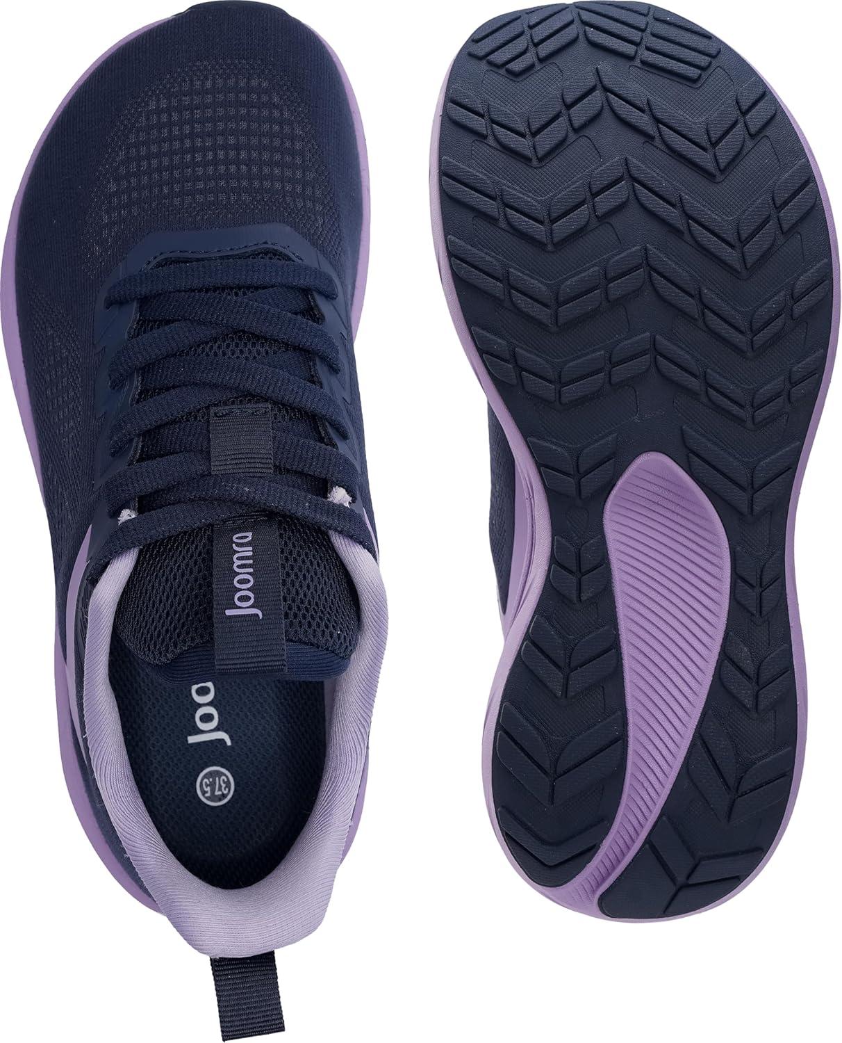 image:imageJoomra Womens Wide Toe Box Walking Shoes Thick Cushioned Sole Running Sneakers 177 in Stack HeightBlue Purple