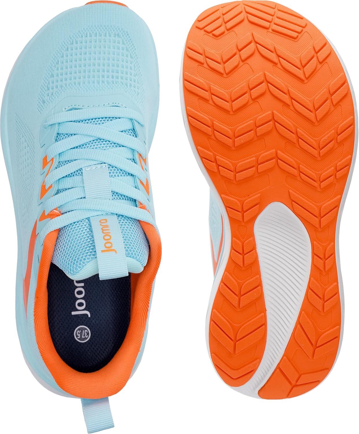 image:imageJoomra Womens Wide Toe Box Walking Shoes Thick Cushioned Sole Running Sneakers 177 in Stack HeightLight Blue
