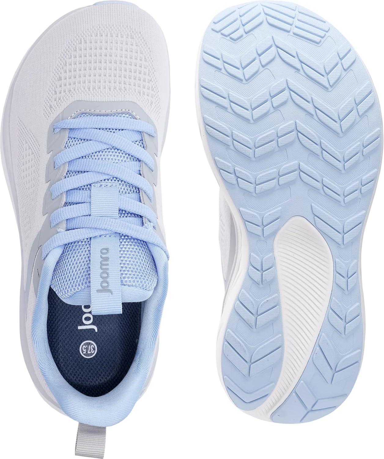 image:imageJoomra Womens Wide Toe Box Walking Shoes Thick Cushioned Sole Running Sneakers 177 in Stack HeightLight Grey